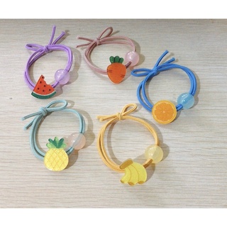 Dây buộc tóc hình các loại hoa quả dễ thương