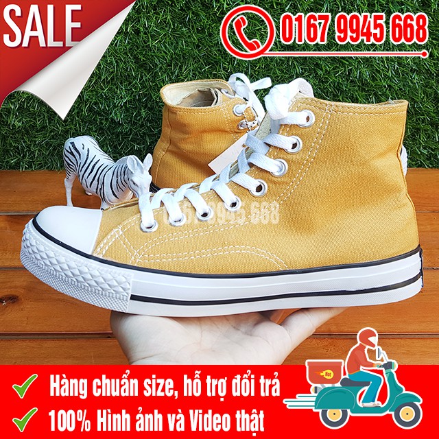 [SALE SỐC] Giày CV 1970s Màu Vàng Cổ Cao Nam Nữ