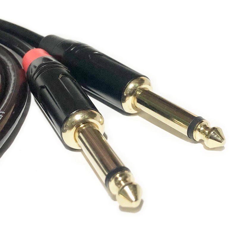 Dây Livestream 3.5mm Bẻ Góc 90 Độ Ra 2 Đầu 6.5mm: Dùng Cho Sound Card, Mixer Dài 1,5m - cao cấp