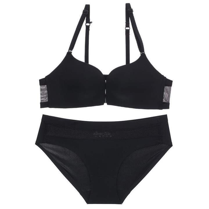 Bộ lót cài trước Hoàng Oanh Underwear, Set nội y su trơn tạo khe ngực mã b171 | BigBuy360 - bigbuy360.vn