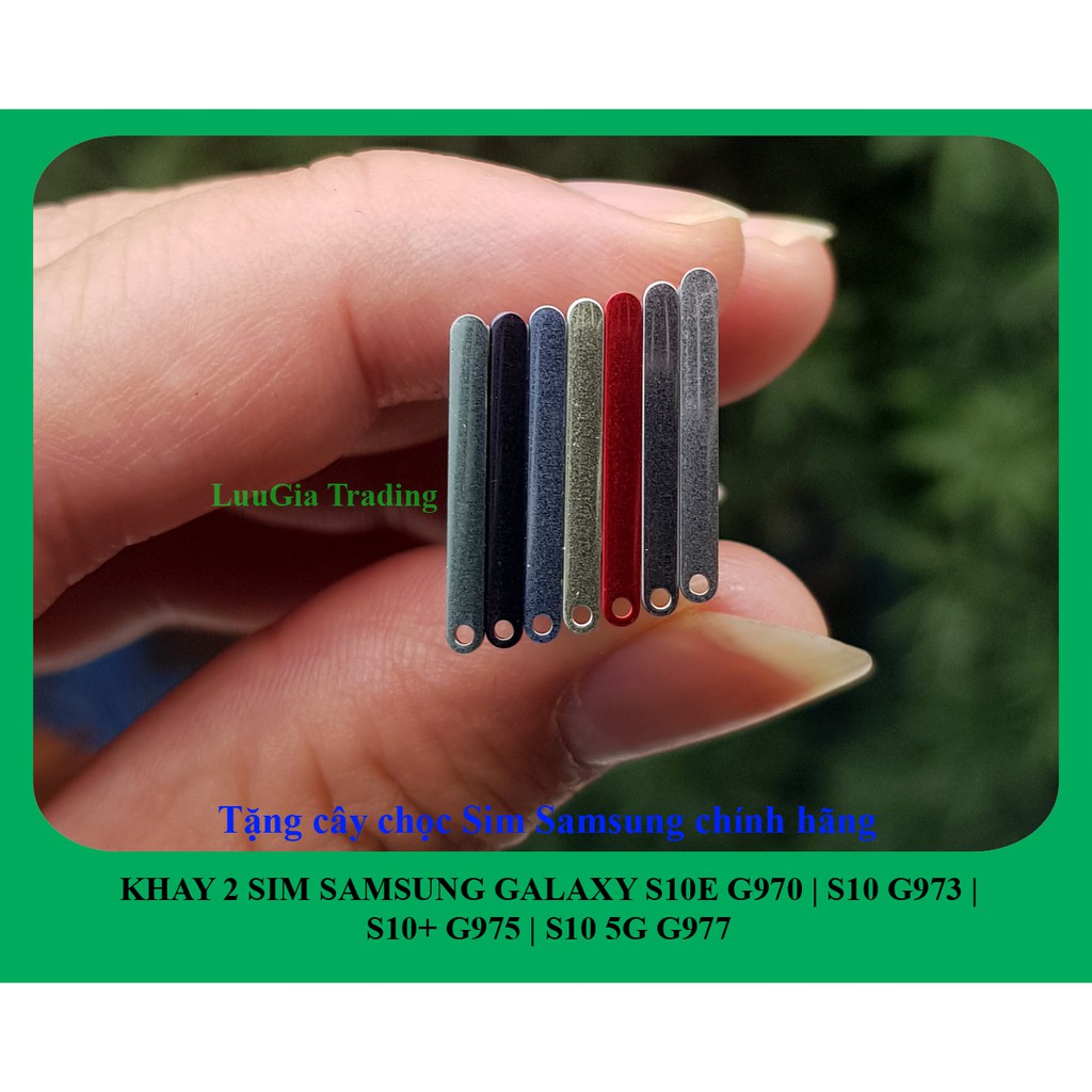 KHAY SIM SAMSUNG GALAXY S10E G970 | Galaxy S10 G973 | Galaxy S10+ G975 | Galaxy S10 5G G977 2 Sim + Tặng Chọc sim