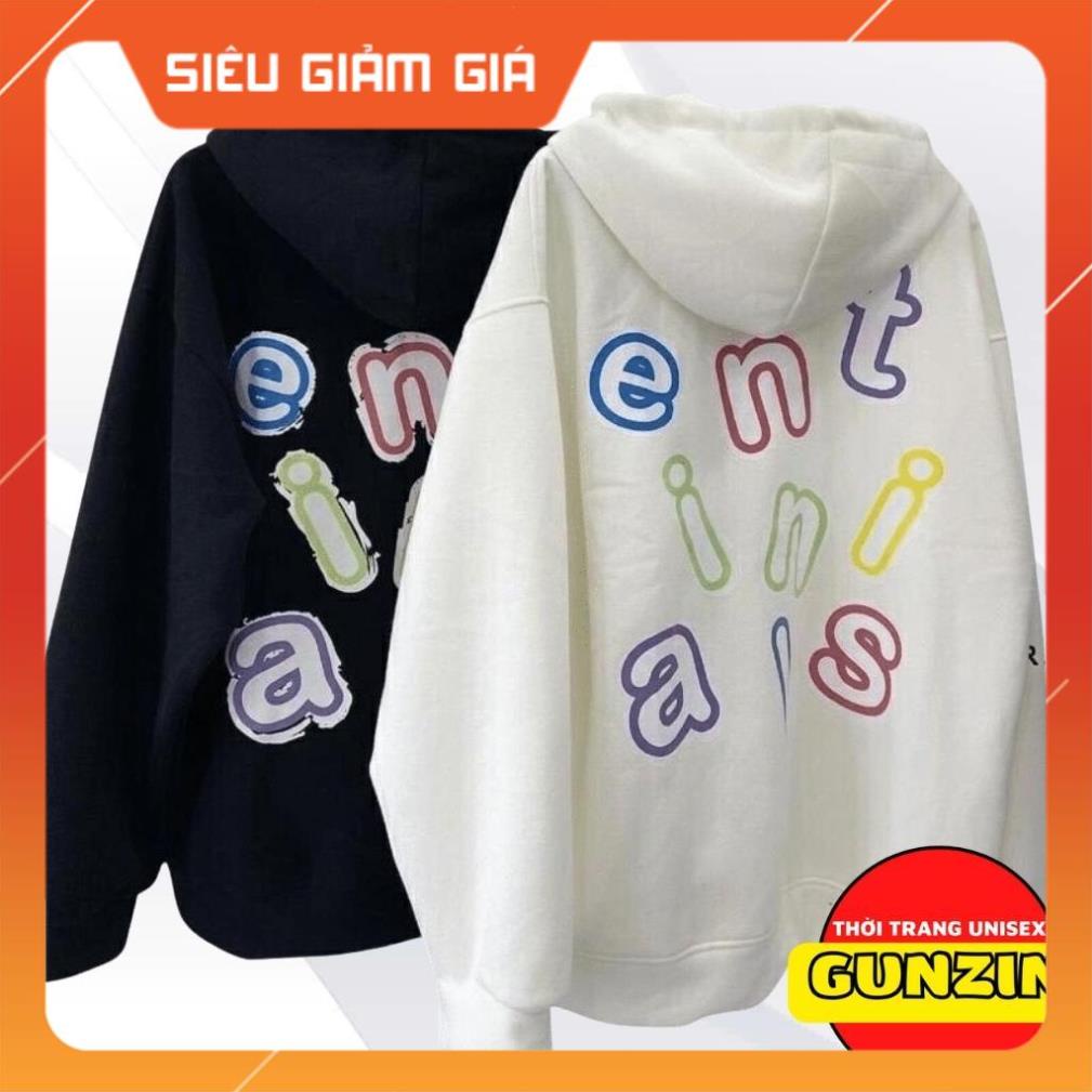 Áo khoác hoodie nỉ phối tay ngoại unisex SENTI form rộng chất nỉ dày dặn cao cấp nam nữ đều phù hợp GUNZIN