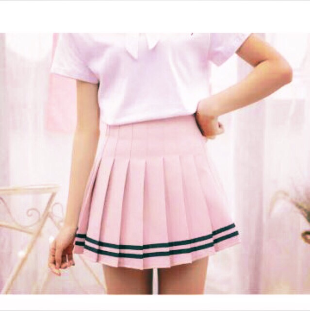 Chân váy tennis thủy thủ cạp cao chân 2 viền sọc năng động( cv xếp ly sọc) | BigBuy360 - bigbuy360.vn