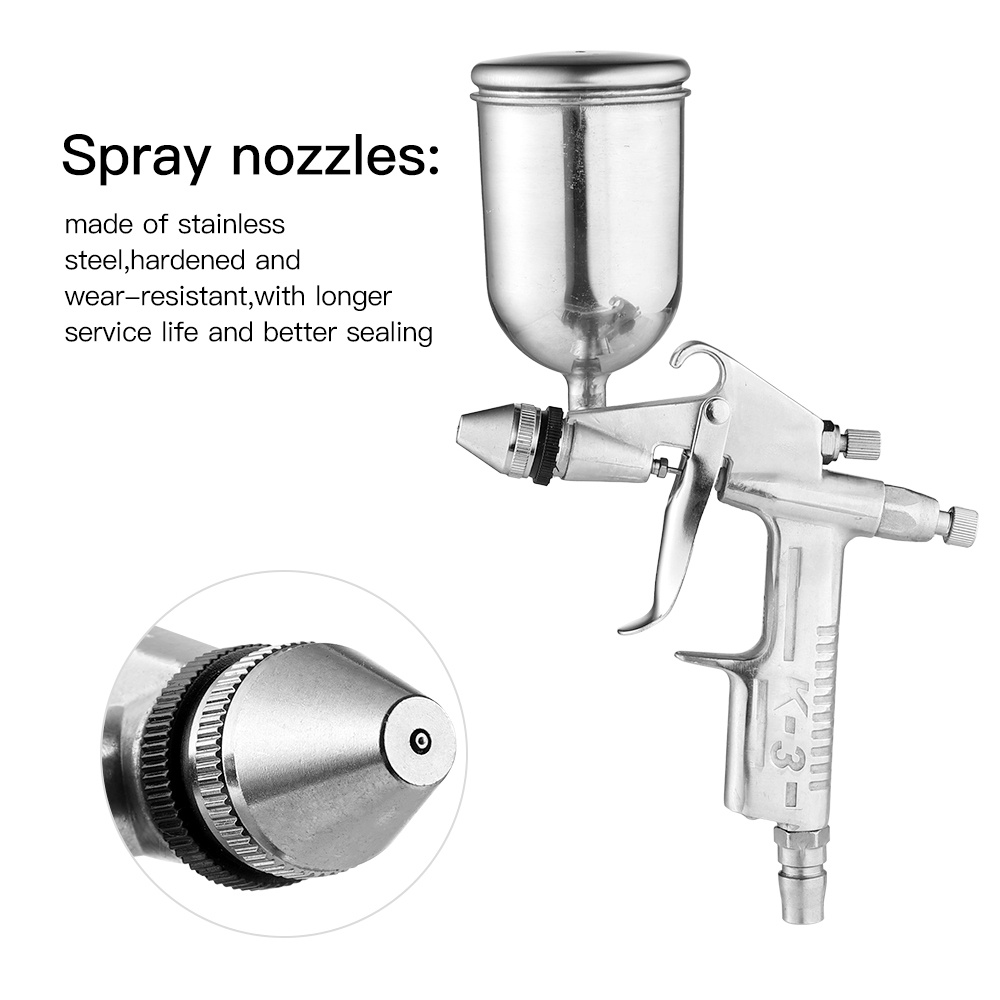 Súng xịt hơi khí nén mini EKEZ 0.5 ml chuyên nghiệp vòi phun 125 mm để sửa chữa sơn xe