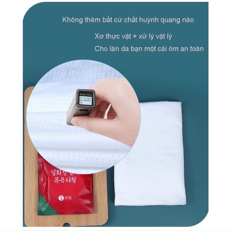 Khăn nén tắm Hàn Quốc 70*140cm ,Khăn nén du lịch dùng một lần, Khăn tắm cotton tiện lợi Hàng nội địa Hàn Quốc