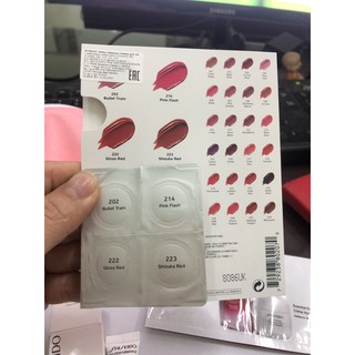 Vỉ son lì Shiseido 4 màu