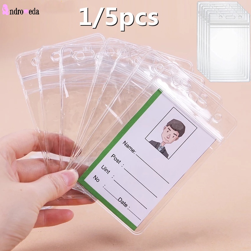 Set 1/5 Bao Đựng Thẻ Trong Suốt Cho Nam Và Nữ