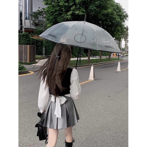 SET SƠ MI PHỐI GILE CHÂN VÁY XẾP LY