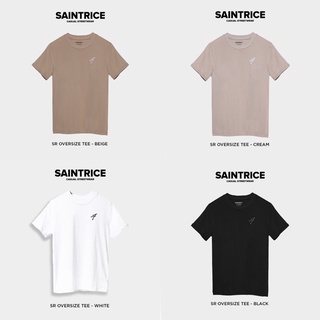 Áo thun SAINTRICE nam nữ form rộng tay ngắn 100% cotton 4 màu