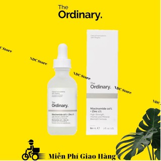 Ordinary Serum sáng da, se khít lỗ chân lông Niacinamide 10% + Zinc 1% ngừa mụn