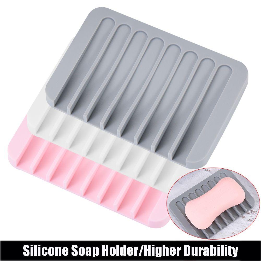 LANSEL Khay Silicone Đựng Xà Phòng Có Rãnh Thoát Nước
