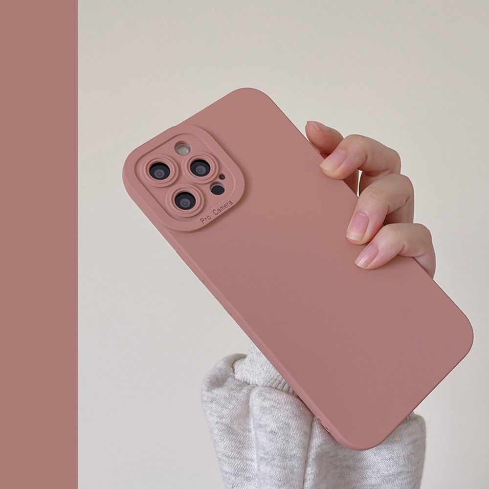 Ốp điện thoại hybrid silicon TPU mềm dẻo chống sốc bảo vệ máy ảnh nhiều màu tùy chọn cho iPhone 13 12 11 Pro Max X XR | BigBuy360 - bigbuy360.vn