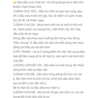 (tuyển sỉ)Tinh dầu dừa thủ công 70ml