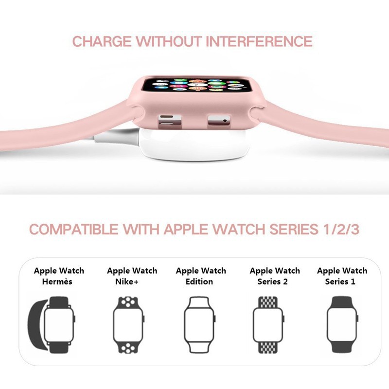 Protective Silicone Frame 38mm 40mm 42mm 44mm For Iwatch Series