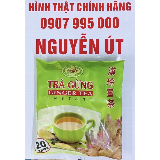 Trà gừng ginger tea hán linh bịch 20 gói x 20g