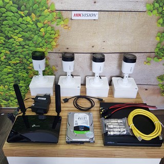 Bộ 4 camera 4G/LTE Dahua 2 Megapixel chuyên lắp ở những nơi không có internet