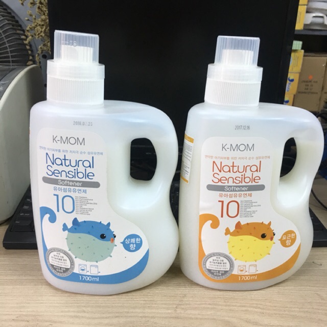 Nước xả vải sơ sinh hữu cơ K-Mom Hàn Quốc chai 1700ml chính hãng
