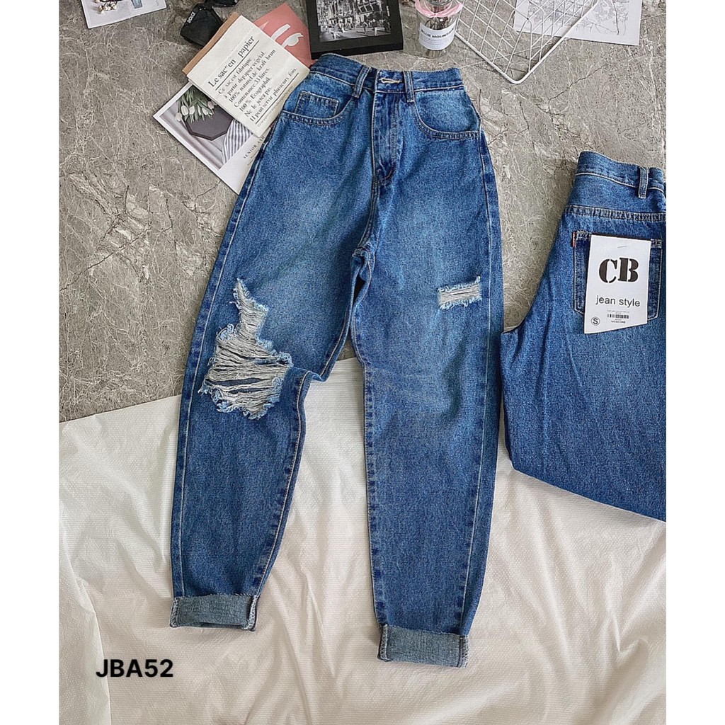 (MẪU MỚI-FREESHIP) Quần jean from thái rách tưa gối ❤️ CHIBEST_JBA52