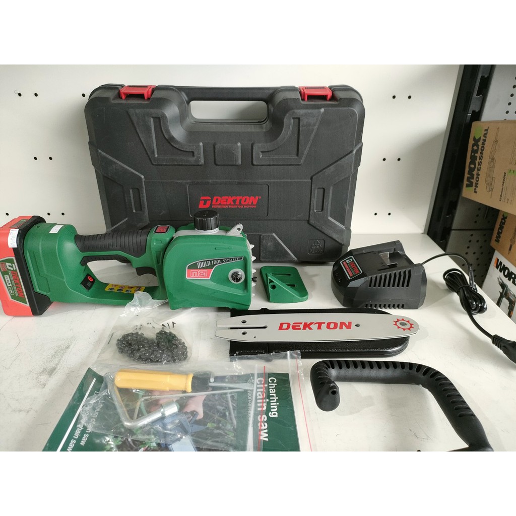 CHÍNH HÃNG - Máy Cưa Xích Dùng Pin 21V Dekton M21-CS08BL