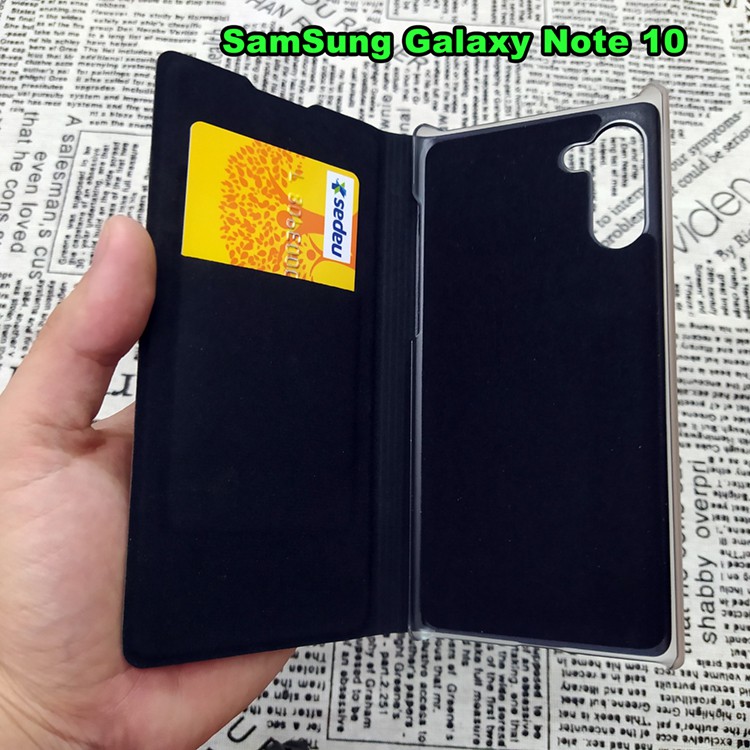 Bao Da Samsung Galaxy Note 10 / Note 10 Pro / Note 10 Lite Kiểu Dáng Gấp 2 Mặt Và Có Phối Ví Sang Trọng