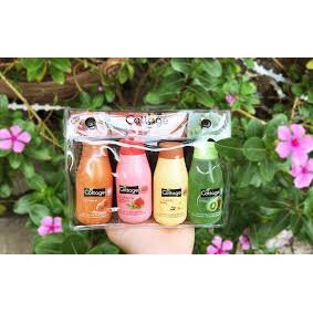 Set 4 chai sữa tắm Cottage mini