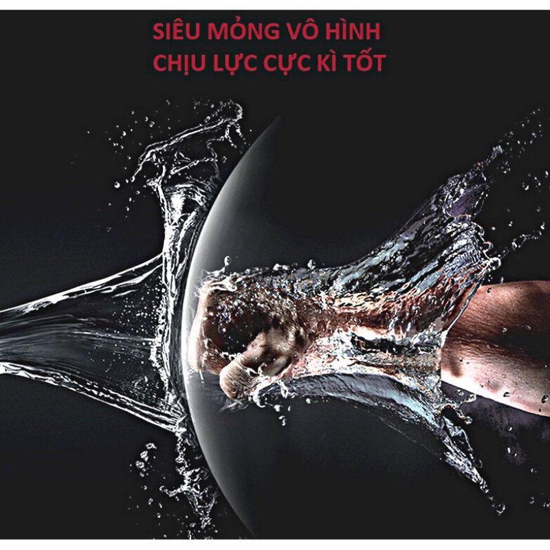 Bao cao su OLO đen siêu mỏng 0 01mm bcs 001 SACUCO olo1