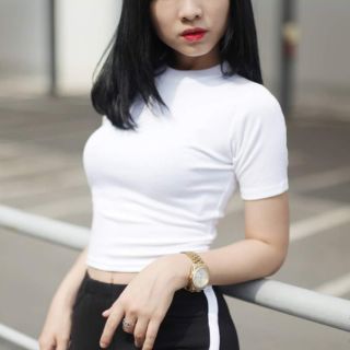 Quần Legging Đen 1 Sọc Trắng #AGE2X