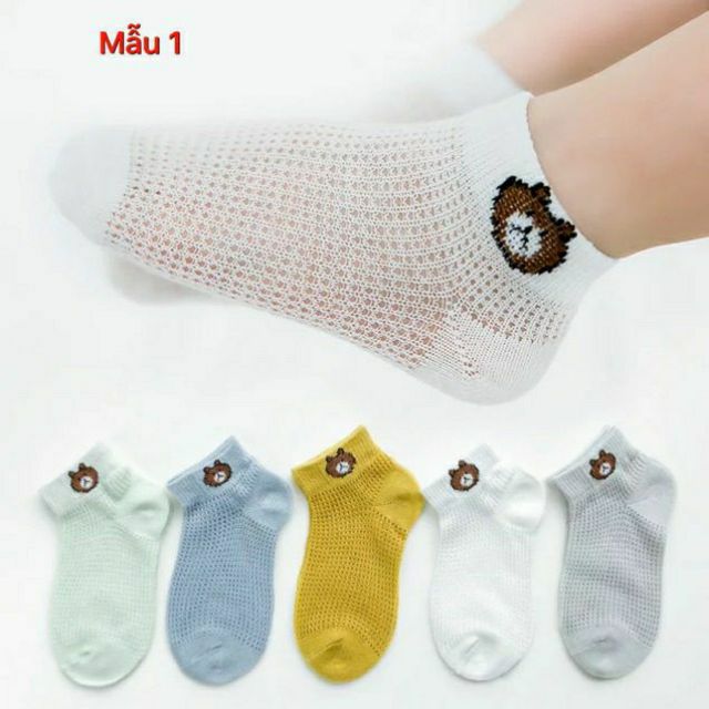 Tất Lưới bé sơ sinh/tất lưới nằm điều hòa