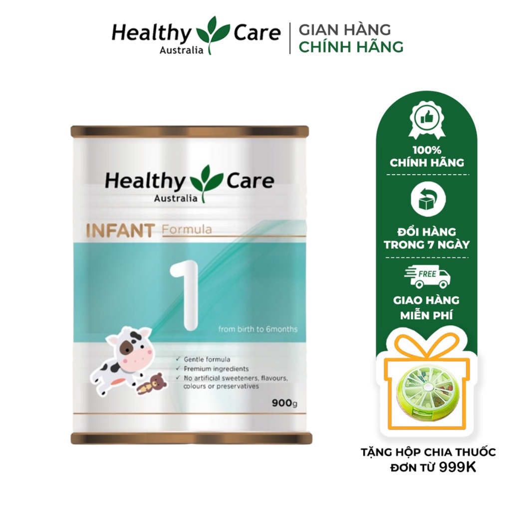 Sữa Bột công thức Infant Formula Healthy Care Số 1 dành cho bé 900g
