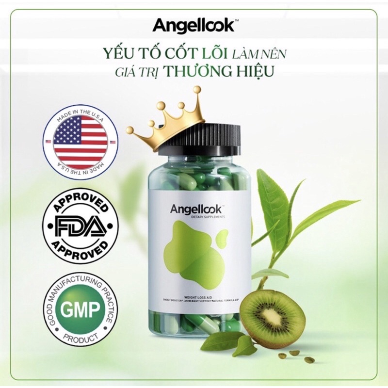 Giảm Cân angellook Usa Chính hãng tặng kèm 10 Viên Dtoxi
