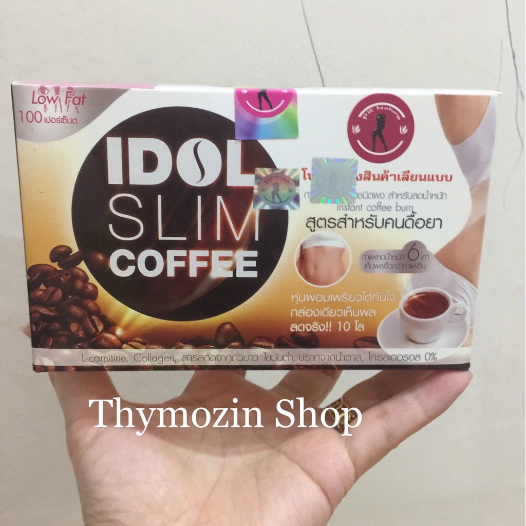 [ Cafe giảm cân ] cafe idol ,idol slim coffee ,Cà phê Idol Slim Coffee Thái Lan- 1 hộp 10 gói x 15g