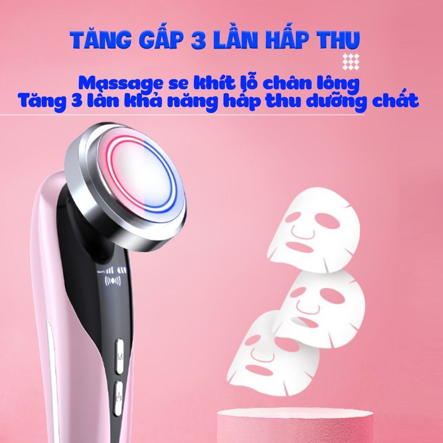 Máy di tinh chất - Máy đẩy dưỡng chất, Sạch Sâu, tẩy tế bào chết, giúp da sáng bóng