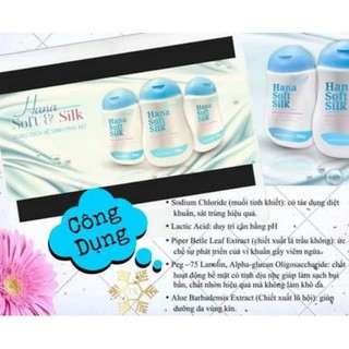 Dung dịch vệ sinh Hana Soft & Silk