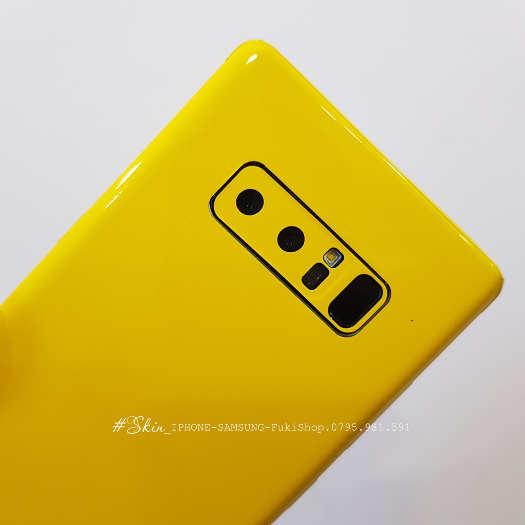 Tấm Dán Skin FULL Viền Màu Vàng Bumblee Note8 Note9 Note10 Note10+ Note10Lite ZFlip S20 S20Ultra S20+ S10 A70