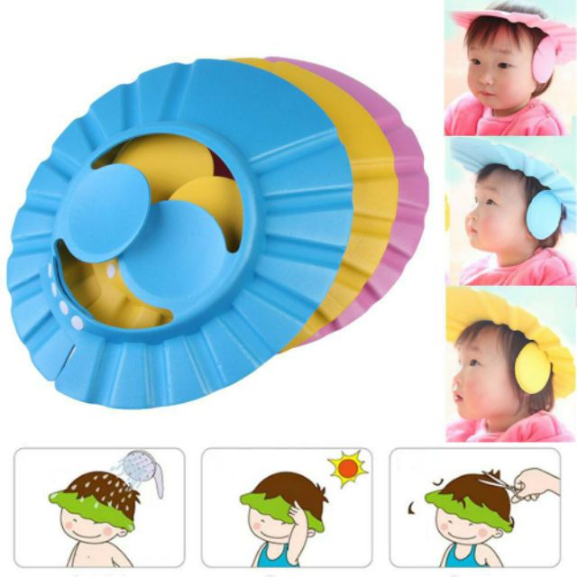 Mũ tắm chặn nước cho bé