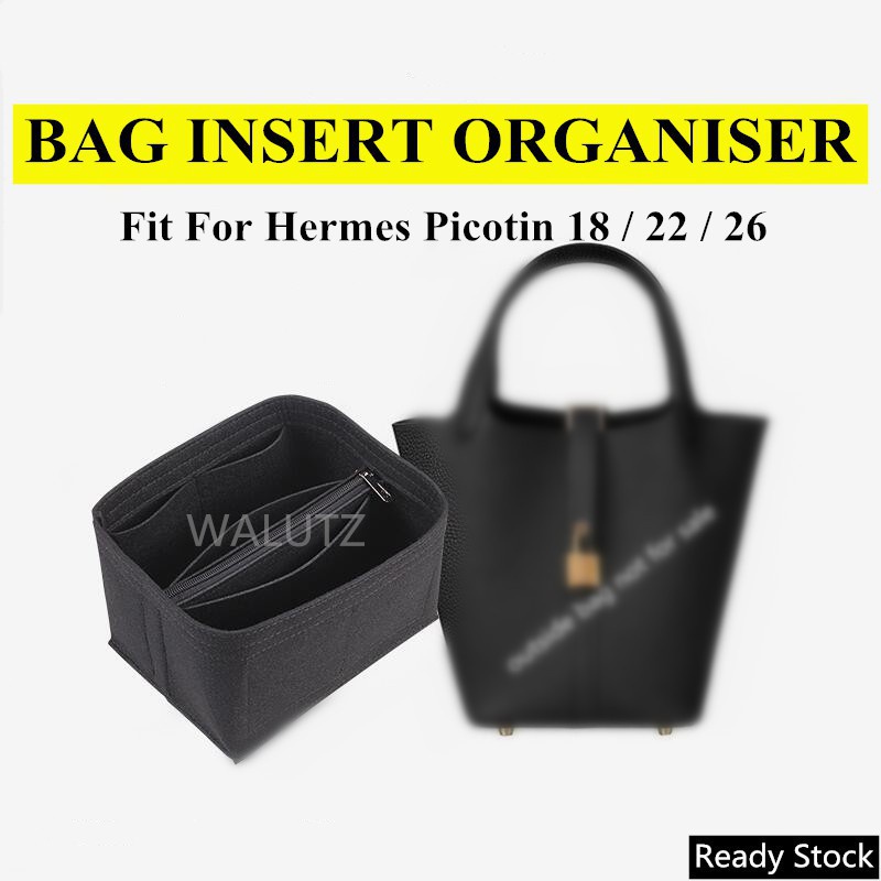 lót Túi（Phù hợp cho Hermes picotin 18 22 26 ）nỉ nhiều ngăn | Bag Organizer Insert