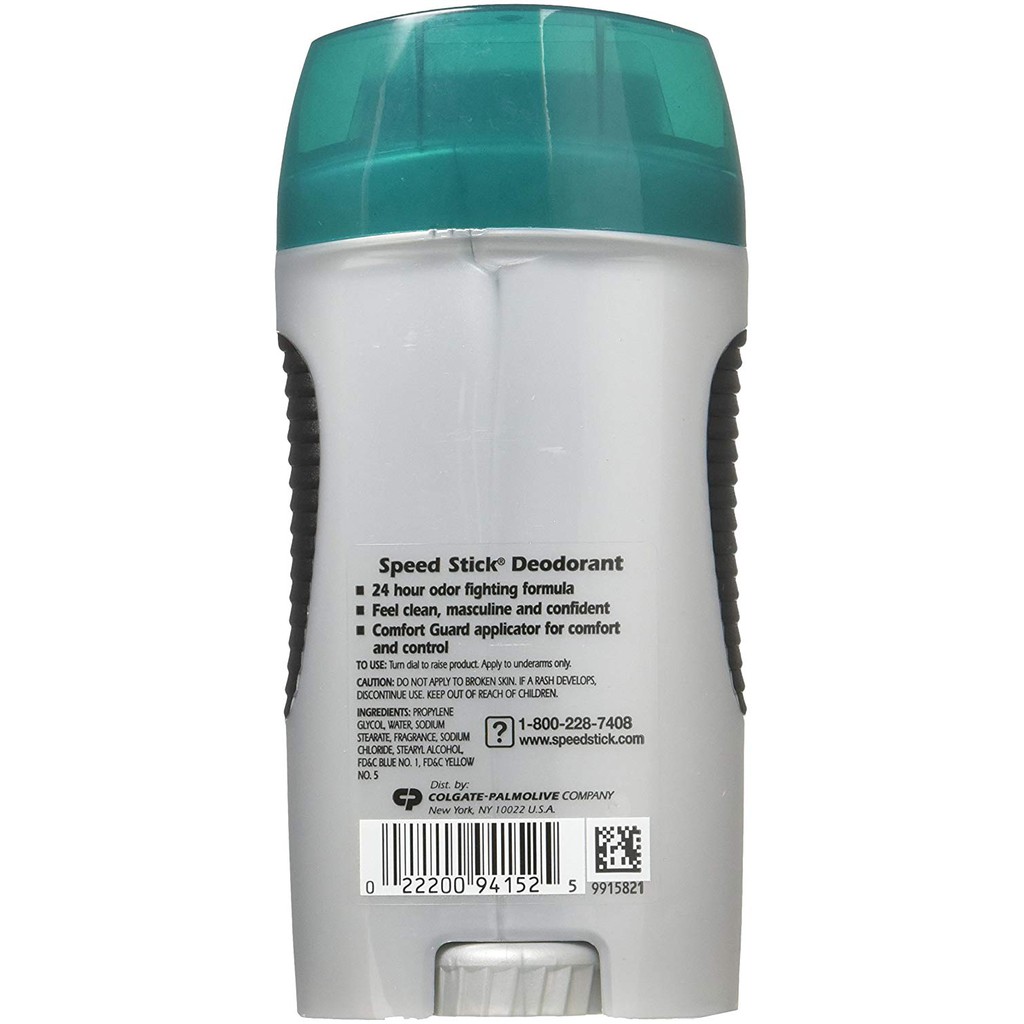 Lăn khử mùi nam dạng sáp Speed Stick Deodorant Regular for Men Aluminum Free 85g (Mỹ)