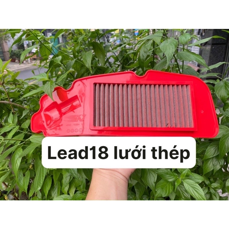 Ốp Pô E &amp; Lọc Gió Thép LEAD 2018