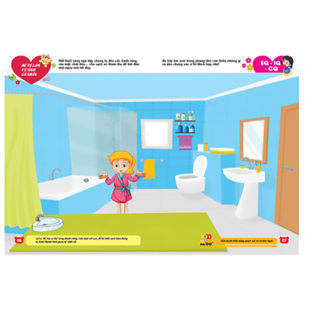 Sách - Bóc dán hình thông minh IQ-EQ-CQ 150 miếng dán hình thông minh - Đồ dùng