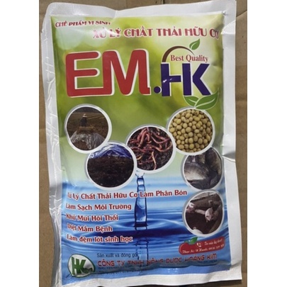 Bộ Combo 3 món Mật rỉ đường, EM.HK 200g , Trichoderma 200g ủ phân hữu cơ, phân từ rác thải, bón rau hoa cây kiểng