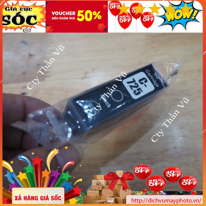 Bộ thỏi chuẩn hệ thống dẫn mực ngoài liên tục canon IX 6560 mã mực 725 726 chuẩn bền giá rẻ Kholinhkienmayin SP002393