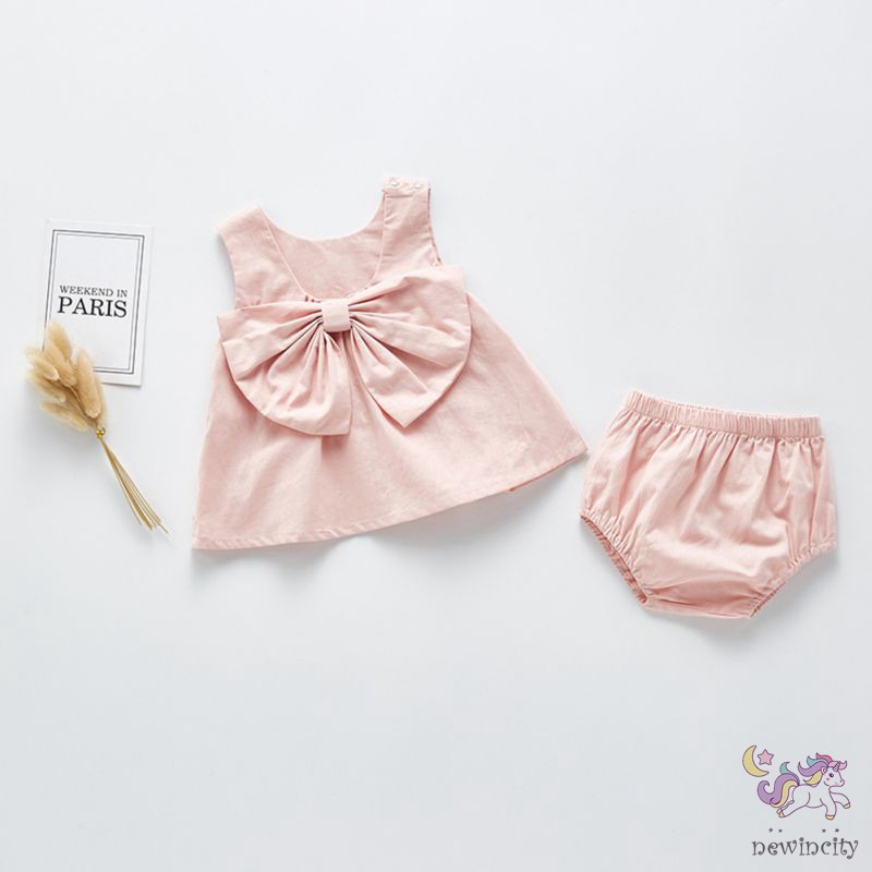 Set Áo Sát Nách+Quần Short Cho Bé Gái