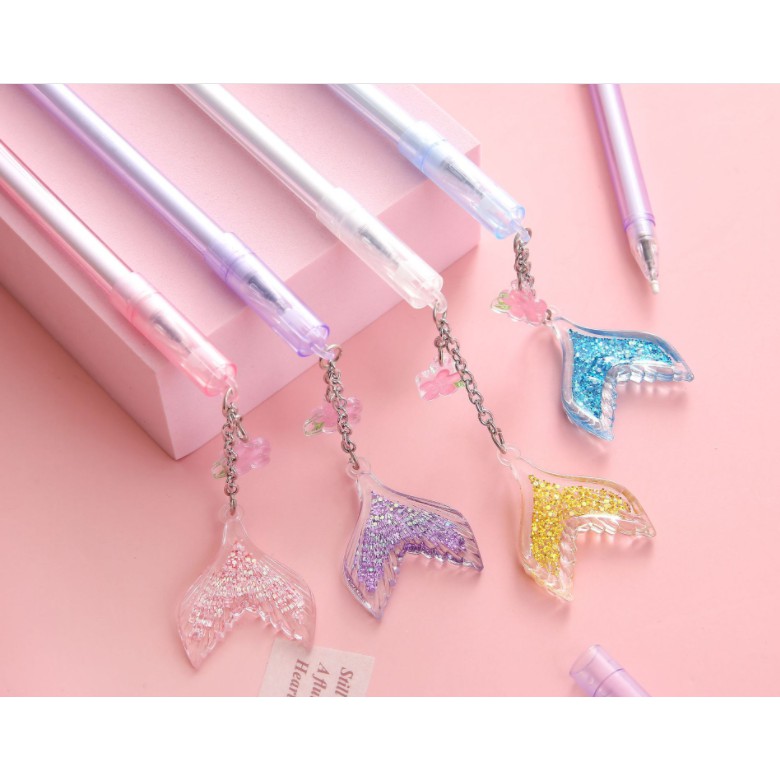 Bút kim tuyến tiên cá đuôi cá BKT33 bút con sứa bút cute bút dễ thương