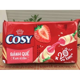 Thùng 24 gói bánh quế Cosy kem mix đủ vị 135gr - Đại lý sỉ