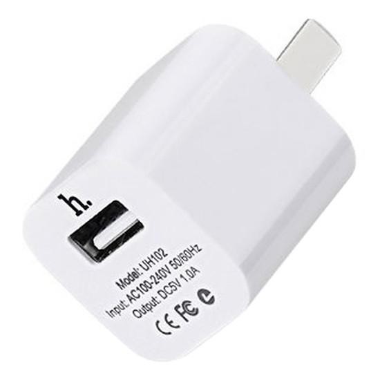 Cốc sạc 1A Hoco - UH102 (Trắng)