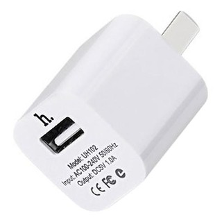 Cốc sạc Hoco UH102 cổng USB-A 1A (Trắng) - Phụ Kiện 1986