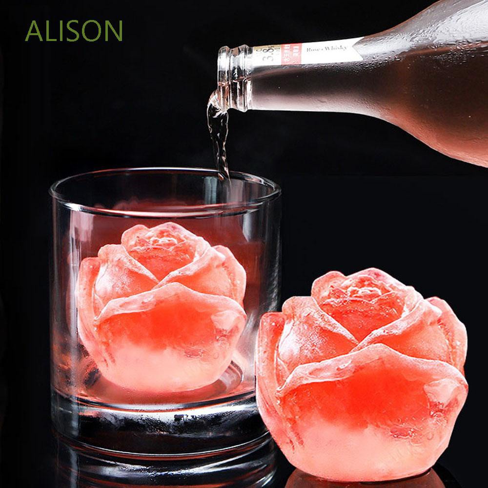 Khuôn Silicone Làm Đá Viên Hình Hoa Hồng 3d