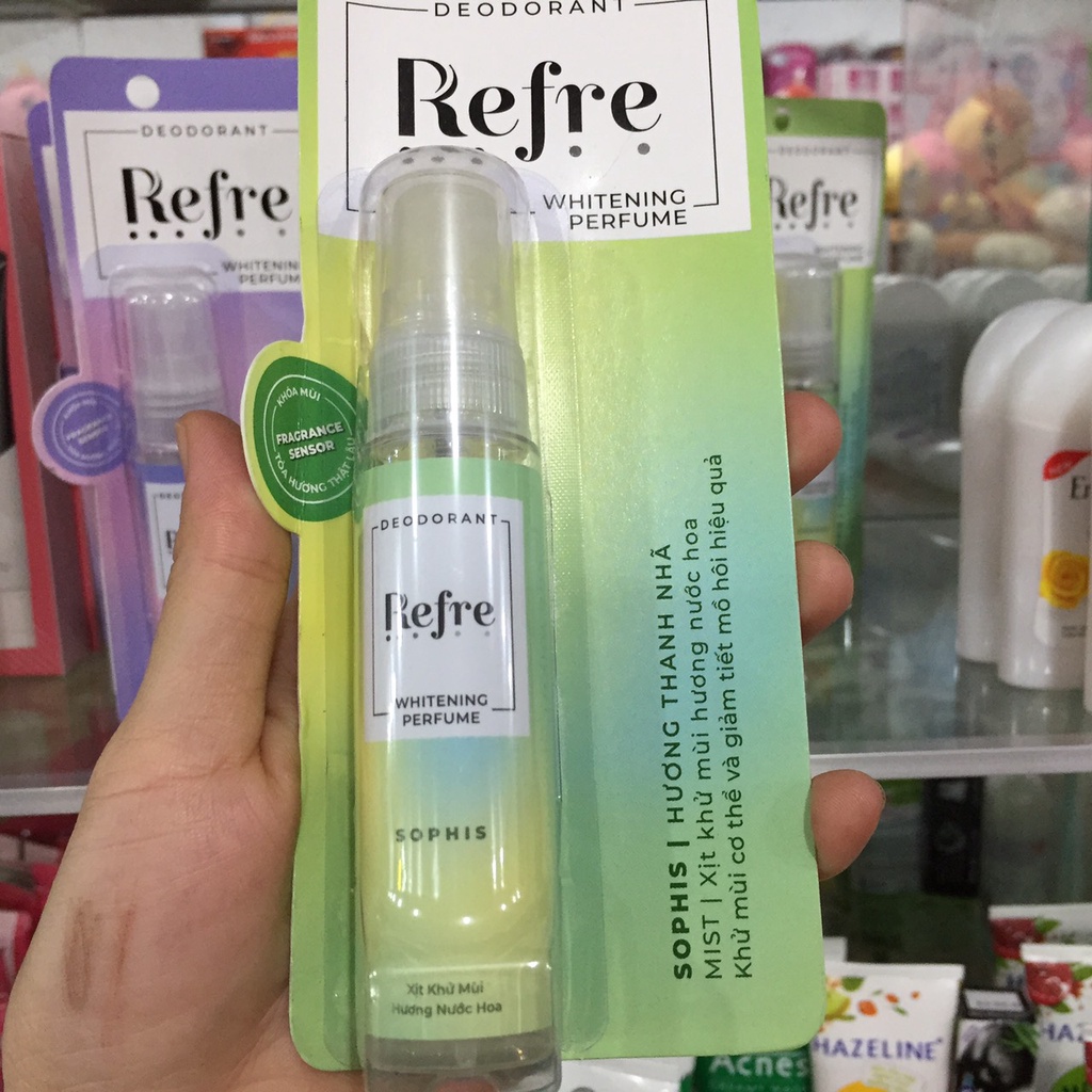 Refre Whitening  Xịt khử mùi chiết xuất từ thiên nhiên