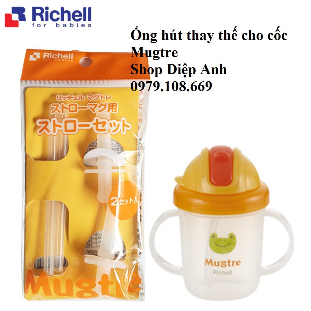 [ĐỦ LOẠI] Phụ kiện thay thế (ống hút + gioăng) của các loại bình, cốc Richell (hàng chính hãng)