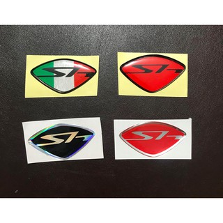 LOGO NỔI DÁN MẶT NẠ XE SH Ý